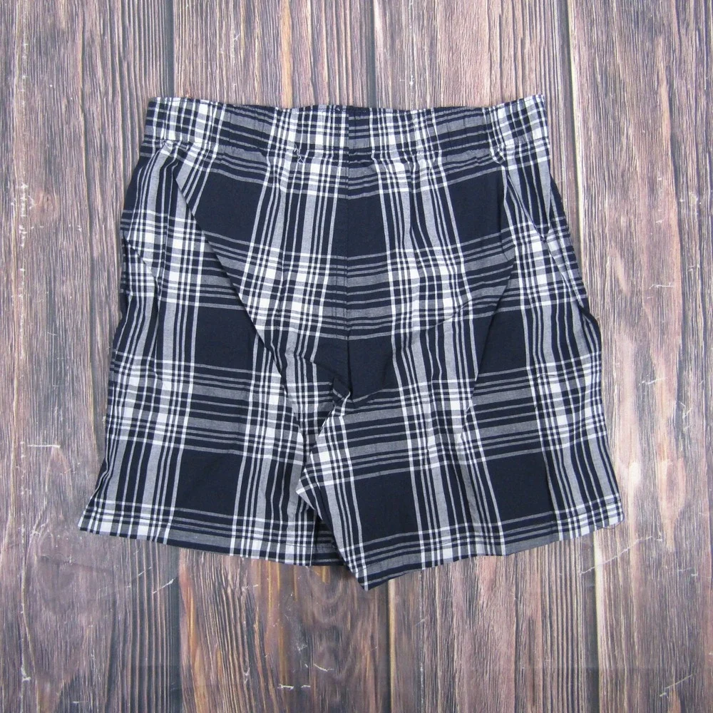 American‎ Eagle NEW Mens XS Boxer Shorts Black Plaid